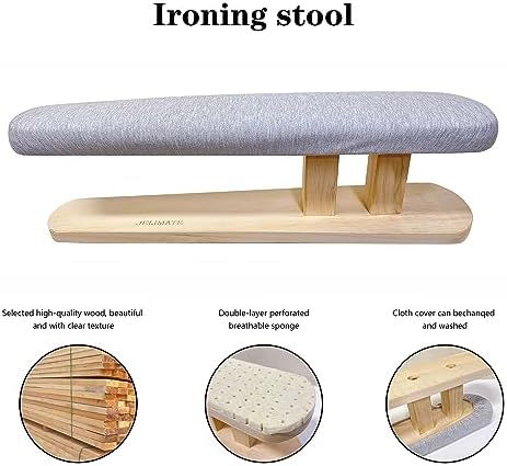 JELIMATE Portable Ironing Board with Padded Cushion