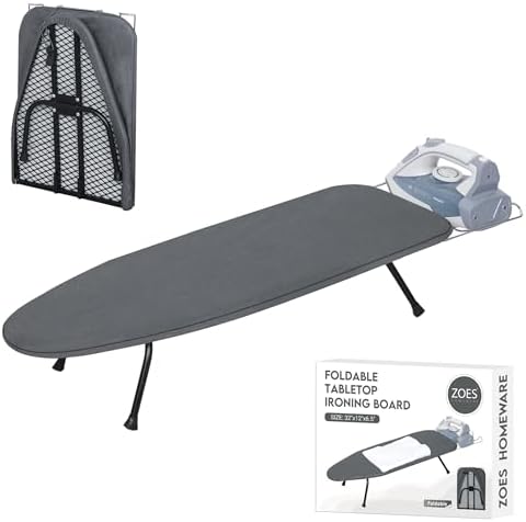 FOLDABLE HEAVY-DUango IRONING BOARD WITH HEAT RESISTANT COVER 100Cotton PAD