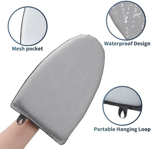 Looptop Garment Steamer Mitt with Finger Loop and Heat Resistant Ironing Gloves
