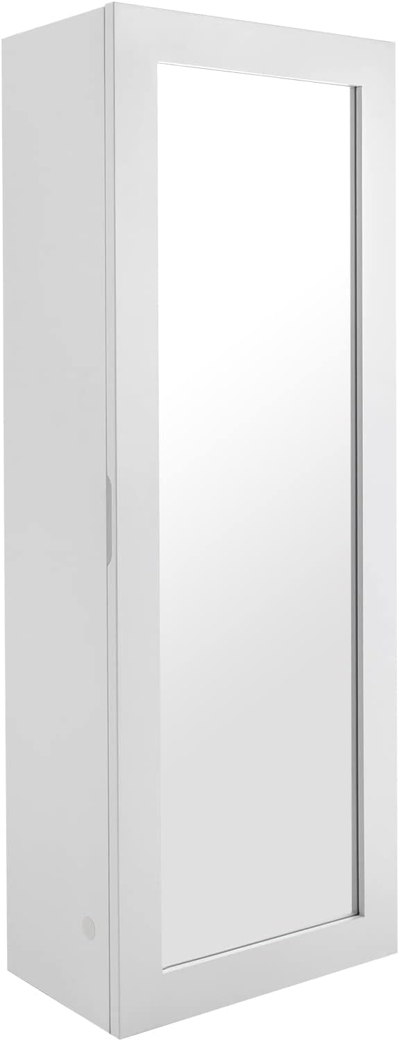 TdiriNar Wall Mount Ironing Board with 4 Storage Shelves and Mirror