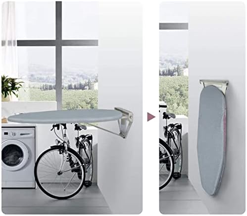 Wall-Mounted Folding Ironing Board Heat Resistant Space-Saving for Small Spaces