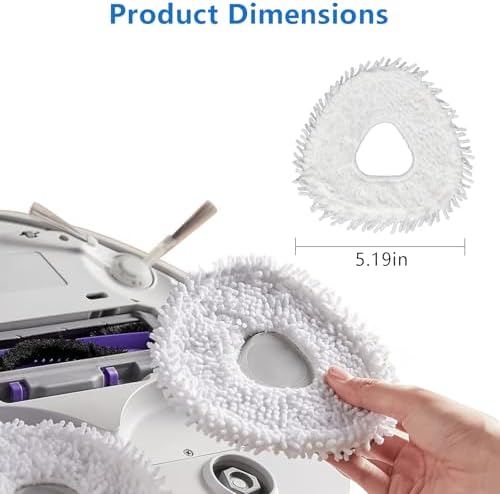 Replacement Mop Pads for NARWAL Freo X Ultra Z Ultra Robot Vacuum