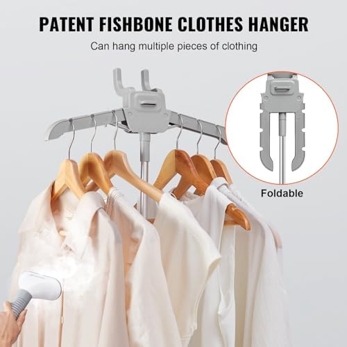 VEVOR Standing Steamer with 4-in-1 Features for Efficient Garment Steaming