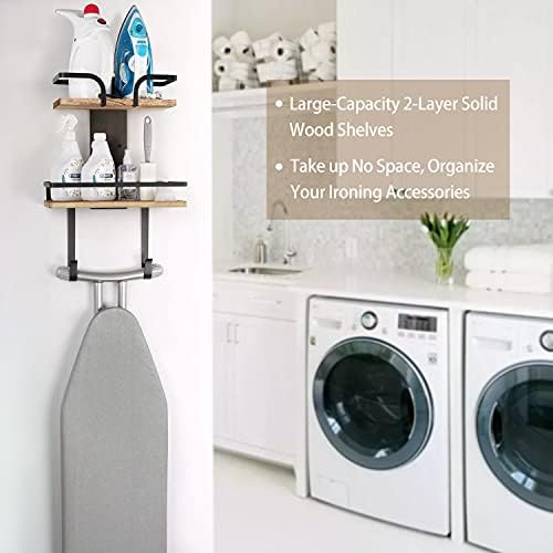 VINAEMO Ironing Board Hanger Wall Mount with 2 Layers