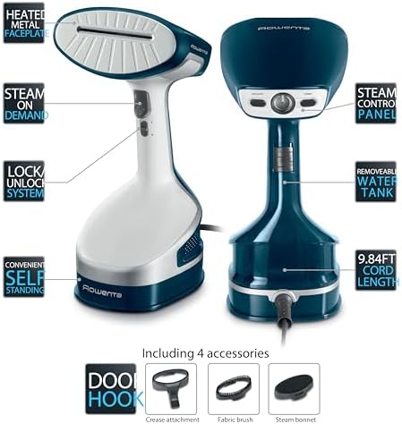 Rowenta X-Cel Travel garment steamer 1600W 40s heat-up navy blue