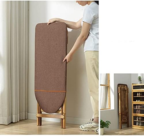 Solid-Wood Adjustable Ironing Board for Small Spaces