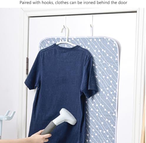 OLIZEE HANGING OVER DOOR IRONING MAT WITH 5 HOOKS