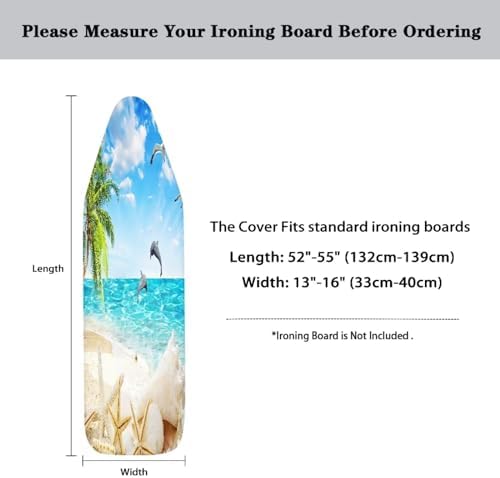 Beach-Themed Ironing Board Cover - Starfish Print