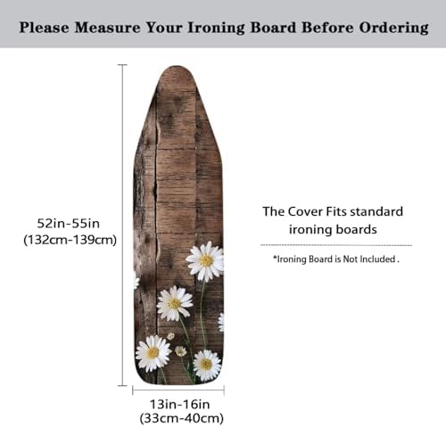 KUIFORTI Brown Wood Ironing Board Cover