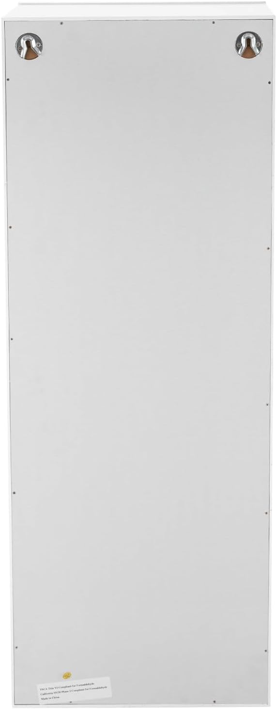 Wall-Mounted Swivel Ironing Board with Storage and Mirror
