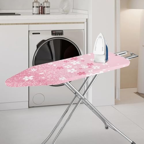Dajingkj Pink Cherry Blossom Ironing Board Cover