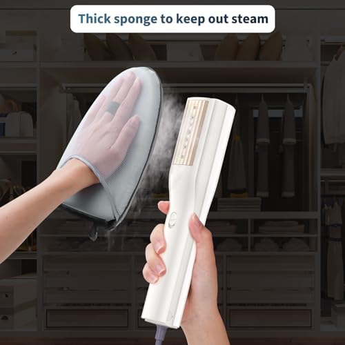 Looptop Garment Steamer Mitt with Finger Loop and Heat Resistant Ironing Gloves