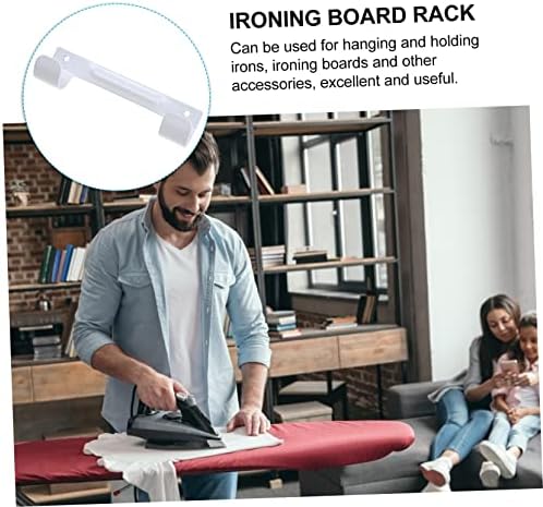 Ciieeo 2 Pcs Wall Mounted Ironing Board Hook Rack