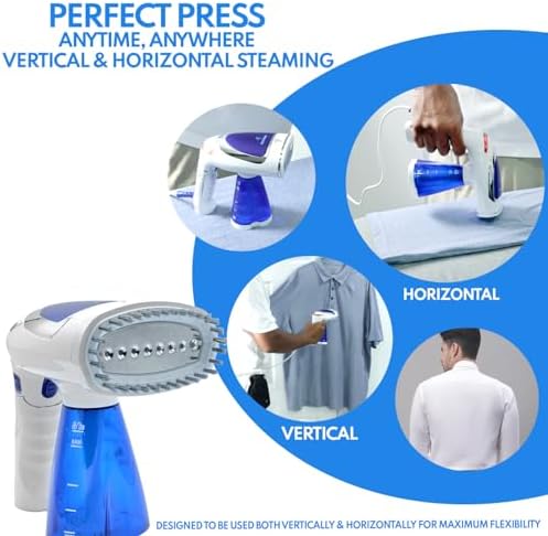Elevanza Clothes Steamer 1600W Fast Wrinkle-Free Travel-Friendly