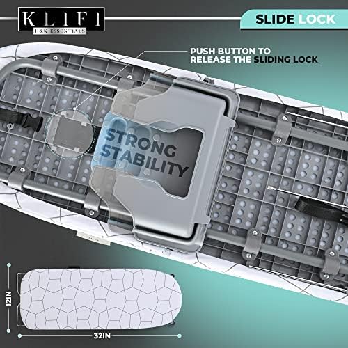 KLIFI Small Wall-Mounted Ironing Board Foldable and Compact for Easy Use