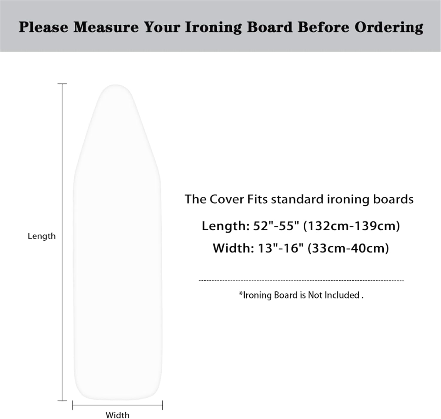 Stylish Durable Replacement Ironing Board Cover