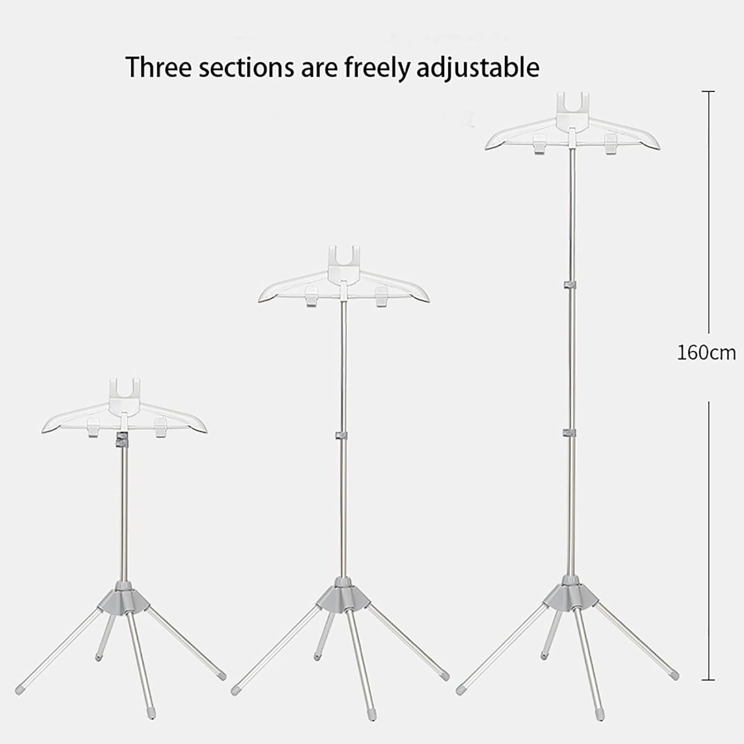 Foldable Ironing Rack with Adjustable Hanger for Home Outdoor Use