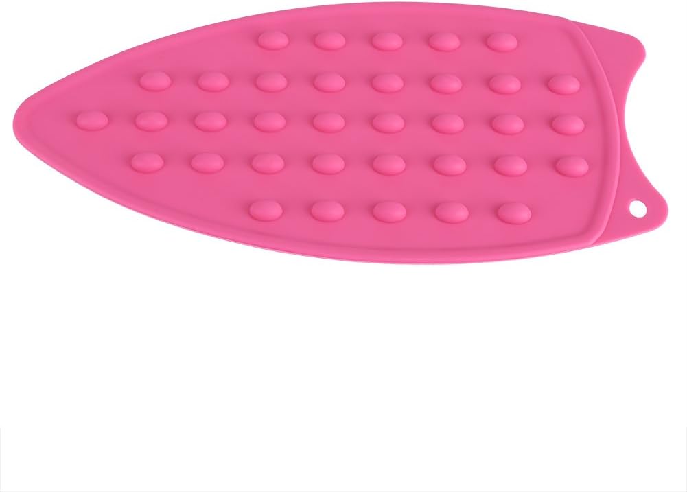 Iron Pad Multipurpose silicone heat rest pad for Cooking Days Rose Red