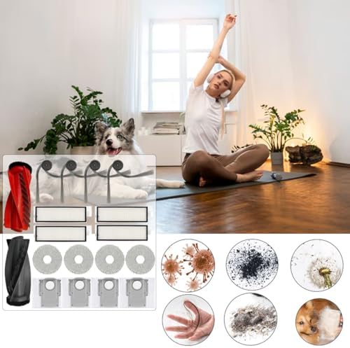 Quality Robot Vacuum Replacement Parts Kit - Roborock Qrevo CurvEdge Compatible