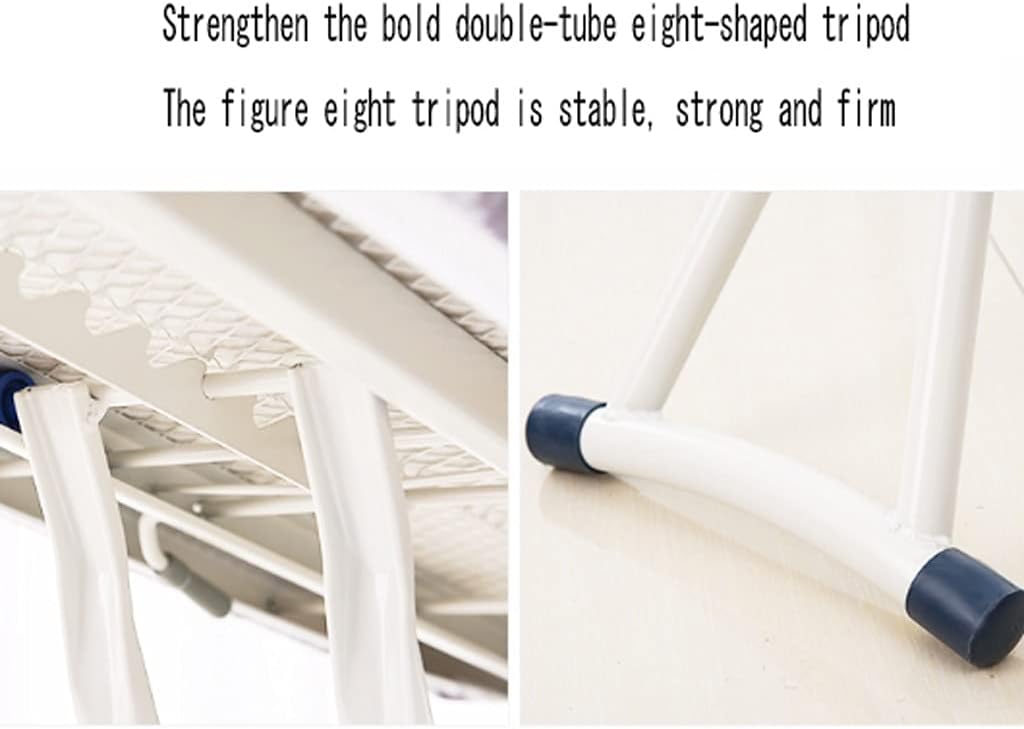 ZHDBDAdjustable Ironing BoardFoldable High-Adjustable Ironing Rack w Durable Cotton Cloth 62-79cm