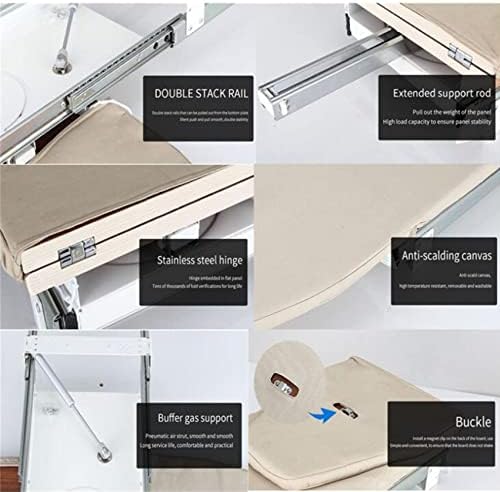 Retractable and foldable ironing board