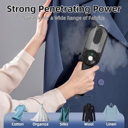 Travel Steamer Iron - 1000W Portable Mini Clothes Steamer Black