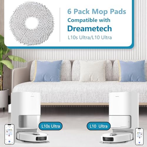 KGC6 Pack Mop Cloth Pads for Robot Vacuum Cleaner