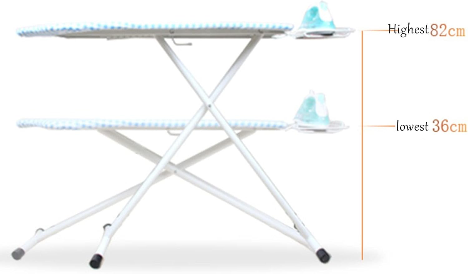 Adjustable Folding Ironing Board with Breathable Steel Mesh 100 Cotton