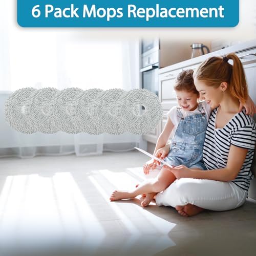 KGC6 Pack Mop Cloth Pads for Robot Vacuum Cleaner