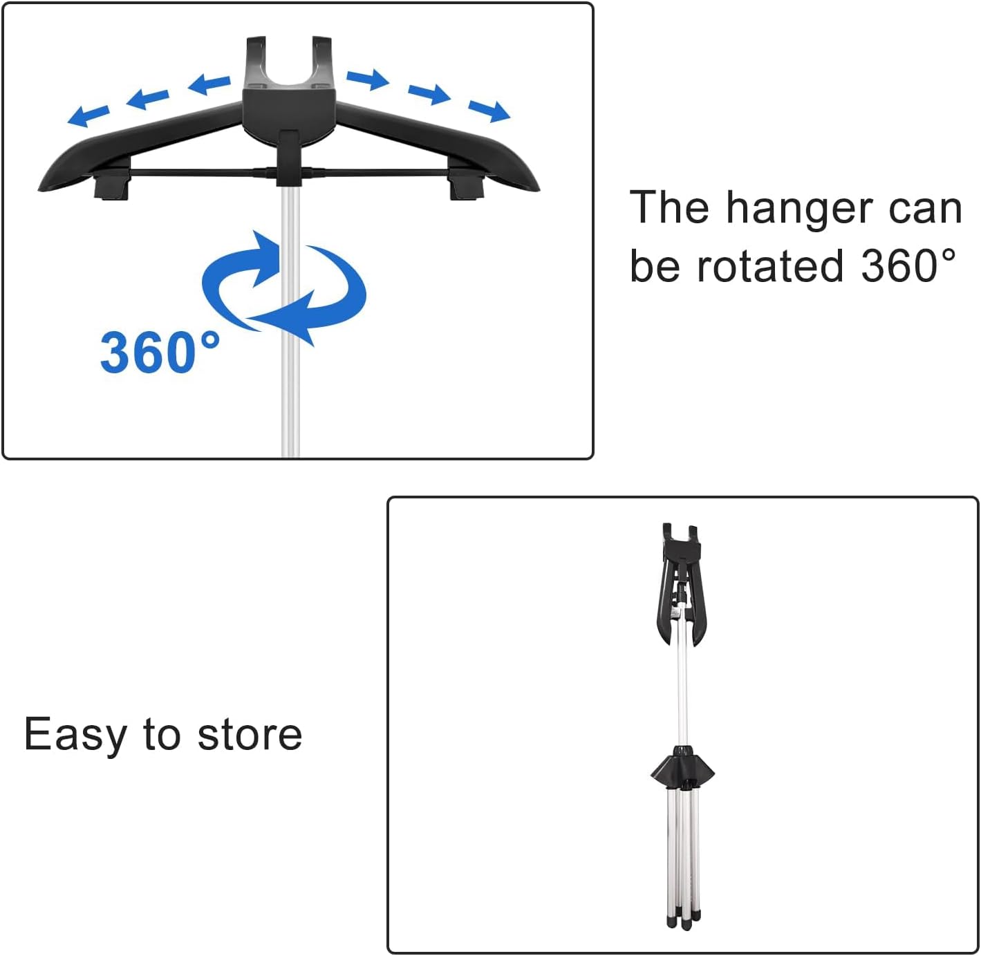 Adjustable Garment Steamer Clothes Hanger for Easy Folding Steaming