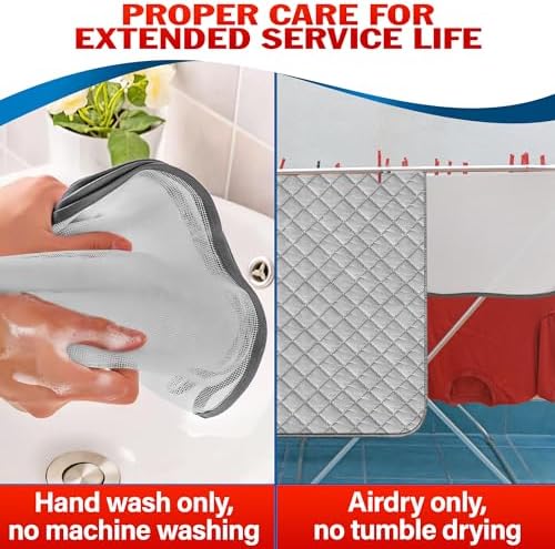 LagartoTable Top Ironing Pad - Portable Durable for Glass Metal Wood Surfaces