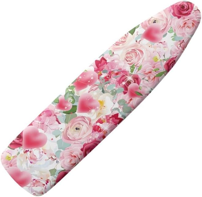 Elegant Pink Rose Ironing Board Cover - Non-Slip Easy to Clean Gift