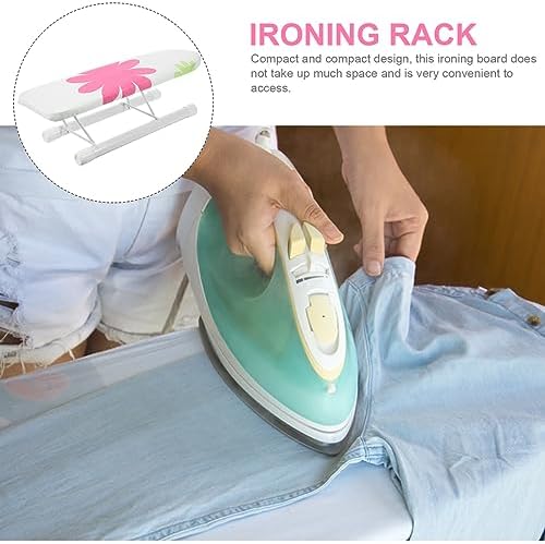 Compact Multi-Purpose Ironing Board with Iron Holder