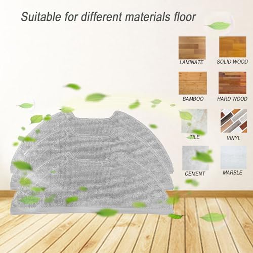 Reusable Replacement Mop Pads for Eureka E10s E20 Plus Robot Vacuum