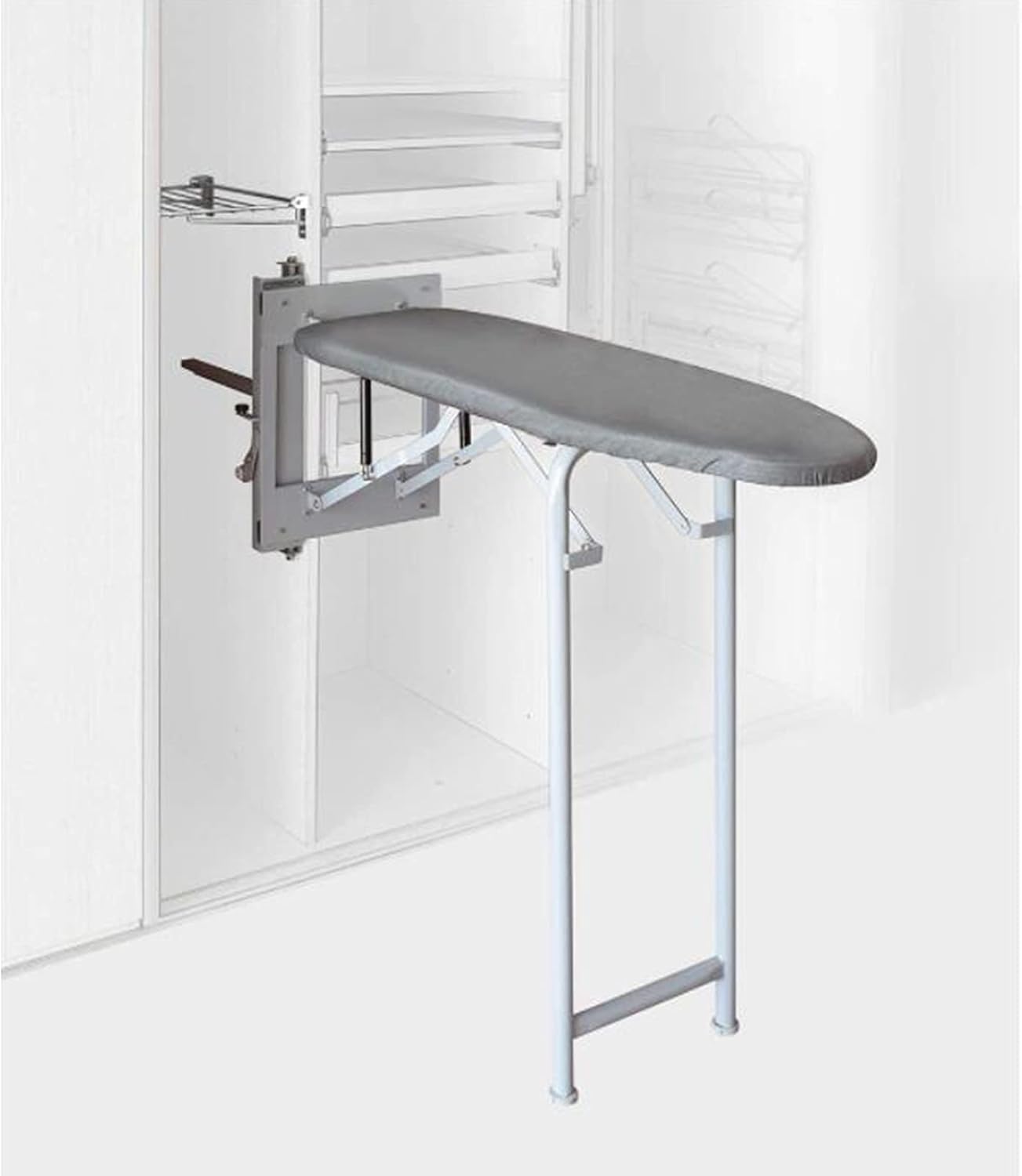 Folding Ironing Board with Cover and 90 Swivel for Kitchen Use