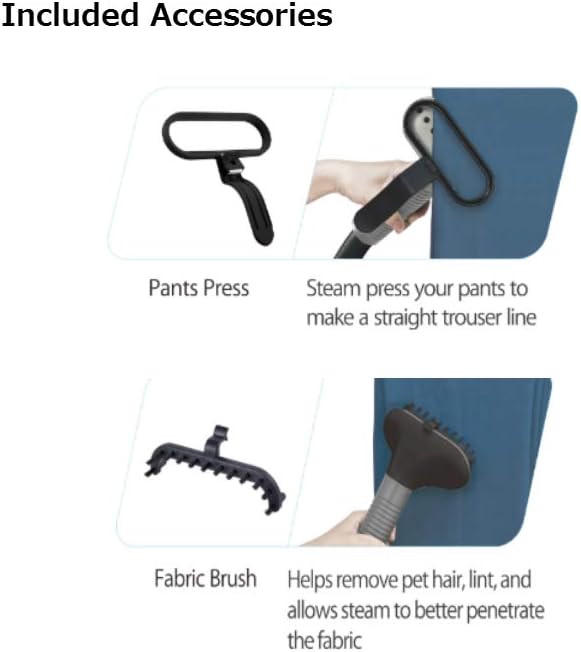 SALAV Garment Steamer with 1500W Power and 4 Steam Settings Black