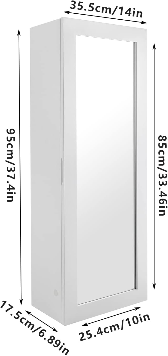 Wall Mounted Ironing Board with Storage Cabinet
