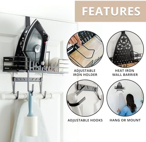 Smart Ironing Hanger 35x6x175-inch Wall-Mount Organizer