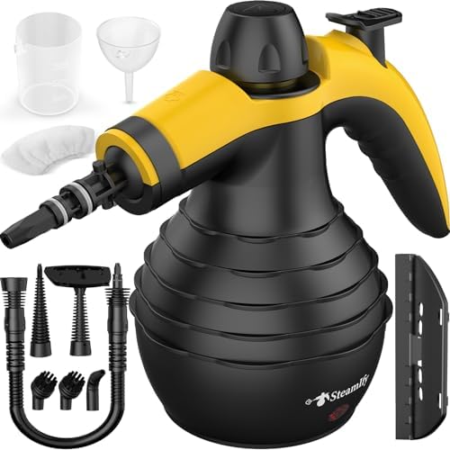 STEAMIFY Pressurized Handheld Steam Cleaner with 10pcs Accessories Safety Lock 1