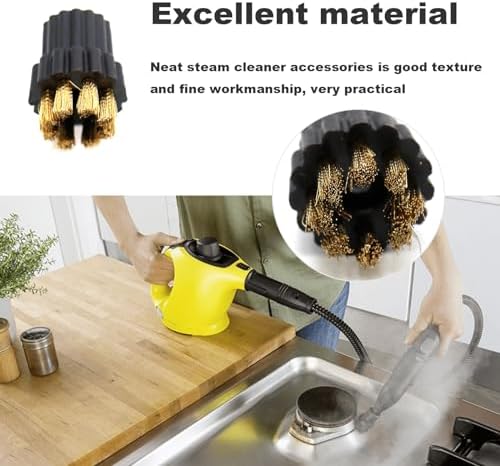 Zreneyfex 10-Pc Steam Mop Brush Heads