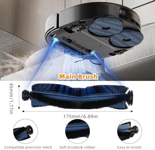 Replacement Accessory Set for Eufy X10 Pro Omni Robot Vacuum