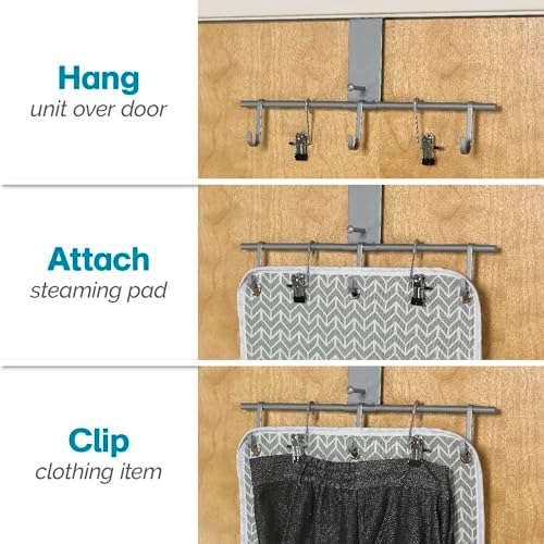Polder Over-the-Door Steamer Station Portable 100 Cotton Garment Steamer