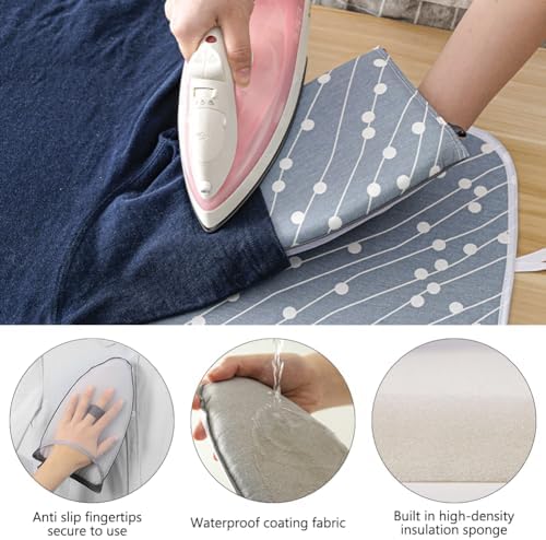OLIZEE HANGING OVER DOOR IRONING MAT WITH 5 HOOKS