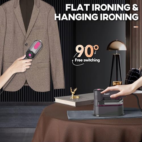 Quuejenl Travel Steamer Iron - 1000W Portable 2 in 1