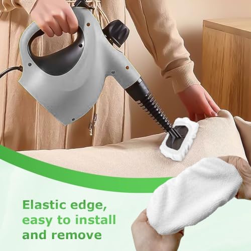 10-Piece Set of Durable Steam Mop Pads for Handheld Steam Cleaner