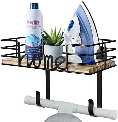 TJMOREE Wall-Mounted Ironing Board Hanger with Large Storage