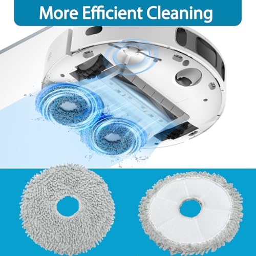 KGC6 Pack Mop Cloth Pads for Robot Vacuum Cleaner