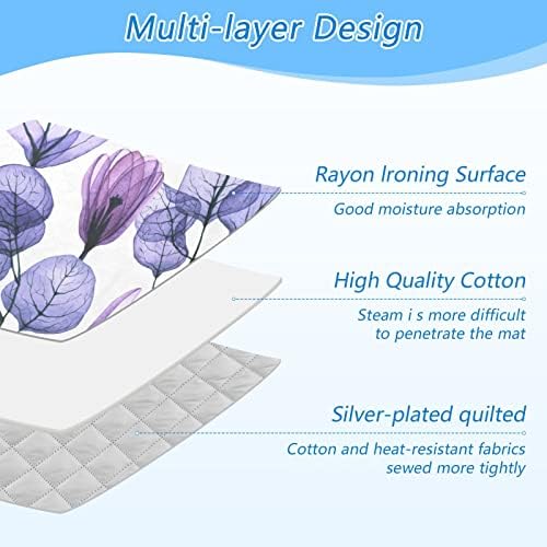 Leaves Flowers Design Ironing Mat for Adults Kids