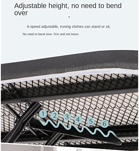 ZHDBD Black Folding Ironing Board Height Adjustable X-shaped Design