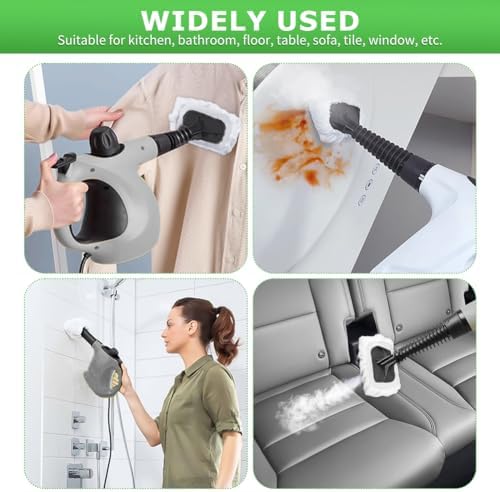 10-Piece Set of Durable Steam Mop Pads for Handheld Steam Cleaner